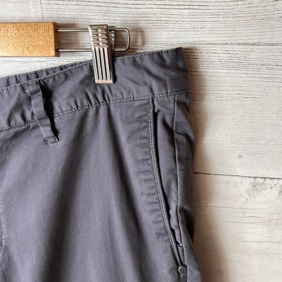 Vuori Pants Mens Size 36 Gray Collins Chino Cotton Blend Smoke Beryl Comfort - Picture 9 of 16